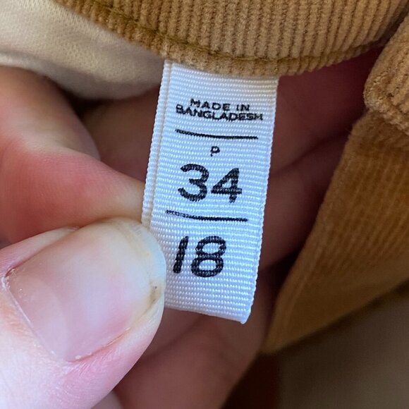 LOFT Petite Skinny Corduroy Pants in Perfect Camel size 18 - Picture 8 of 10